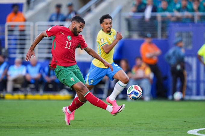 Saibari đang thi đấu tại World Cup 2026 trong màu áo Morocco - Ảnh: @i3merz Saibari thi đấu cho Morocco tại World Cup 2026