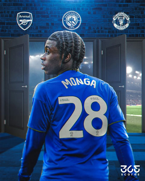 Jeremy Monga thi đấu cho Leicester