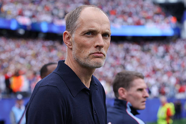 Thomas Tuchel trong buổi họp báo chuẩn bị cho trận đấu