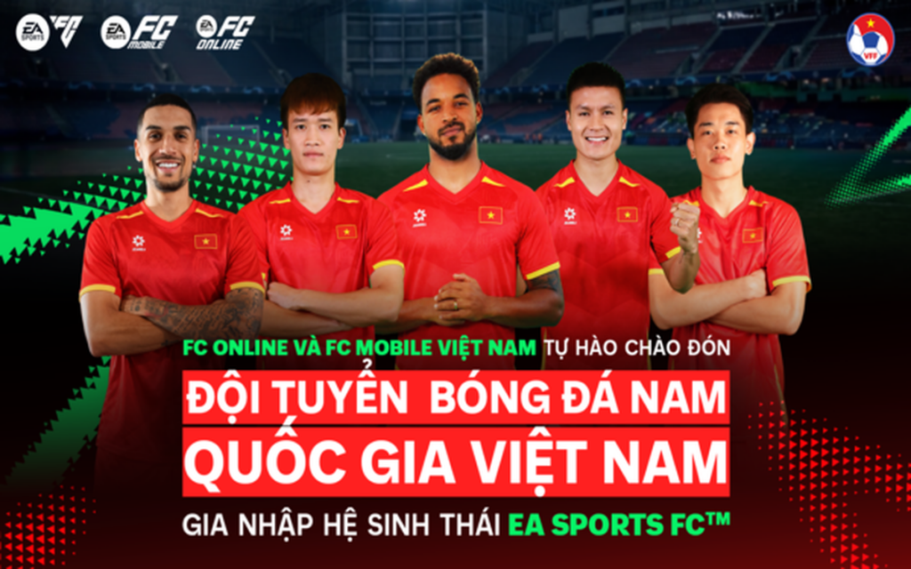 Đội tuyển Việt Nam chính thức góp mặt đầy đủ trang phục và cầu thủ trong FC Mobile Việt Nam