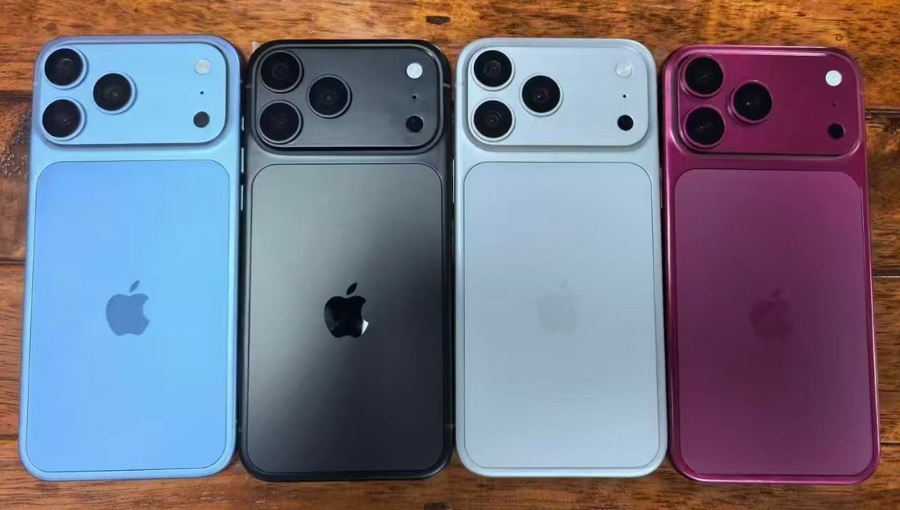 4 phiên bản màu sắc được đồn đoán trên iPhone 18 Pro 4 màu iPhone 18 Pro gồm xanh dương nhạt, đen, bạc và cherry
