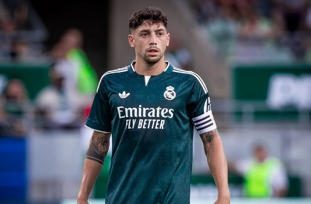 Valverde thi đấu nổi bật ở trung tuyến Real Madrid