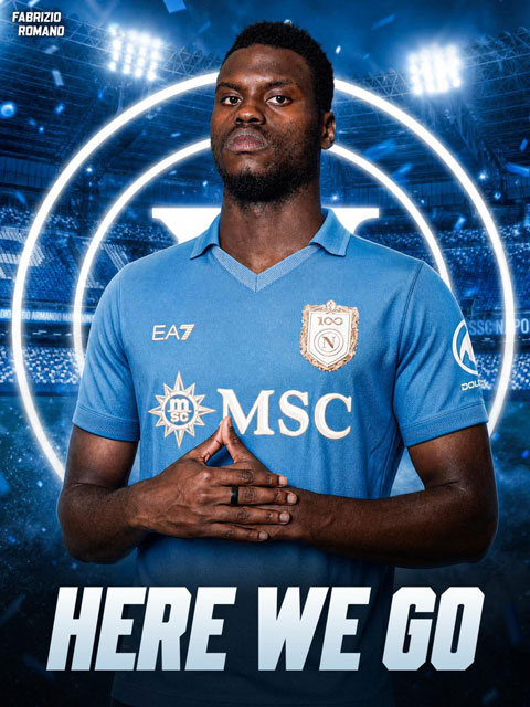 Benoit Badiashile chính thức khoác áo Napoli theo dạng cho mượn