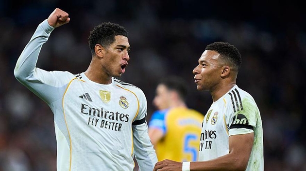 Hàng công Real Madrid với Mbappe, Vinicius và Bellingham sẽ được bổ sung thêm Diomande. Hàng công Real Madrid với Mbappe, Vinicius và Bellingham sẽ được bổ sung thêm Diomande.