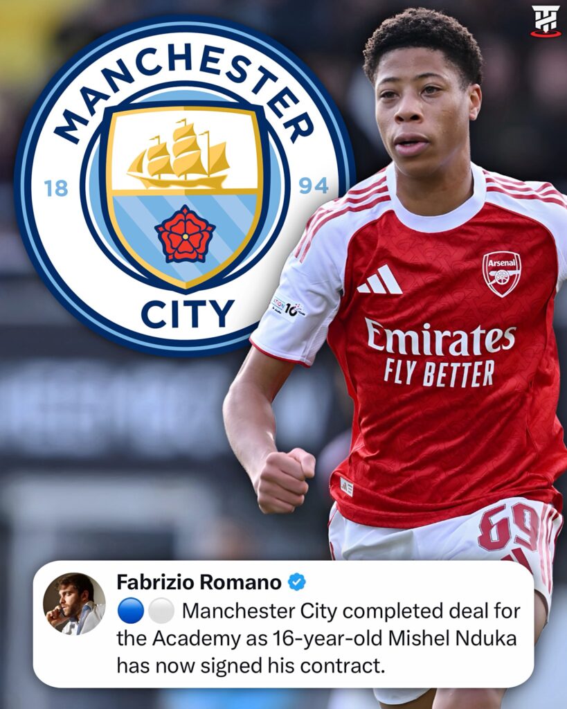 Manchester City chiêu mộ tài năng trẻ Mishel Nduka khẳng định chiến lược phát triển tương lai